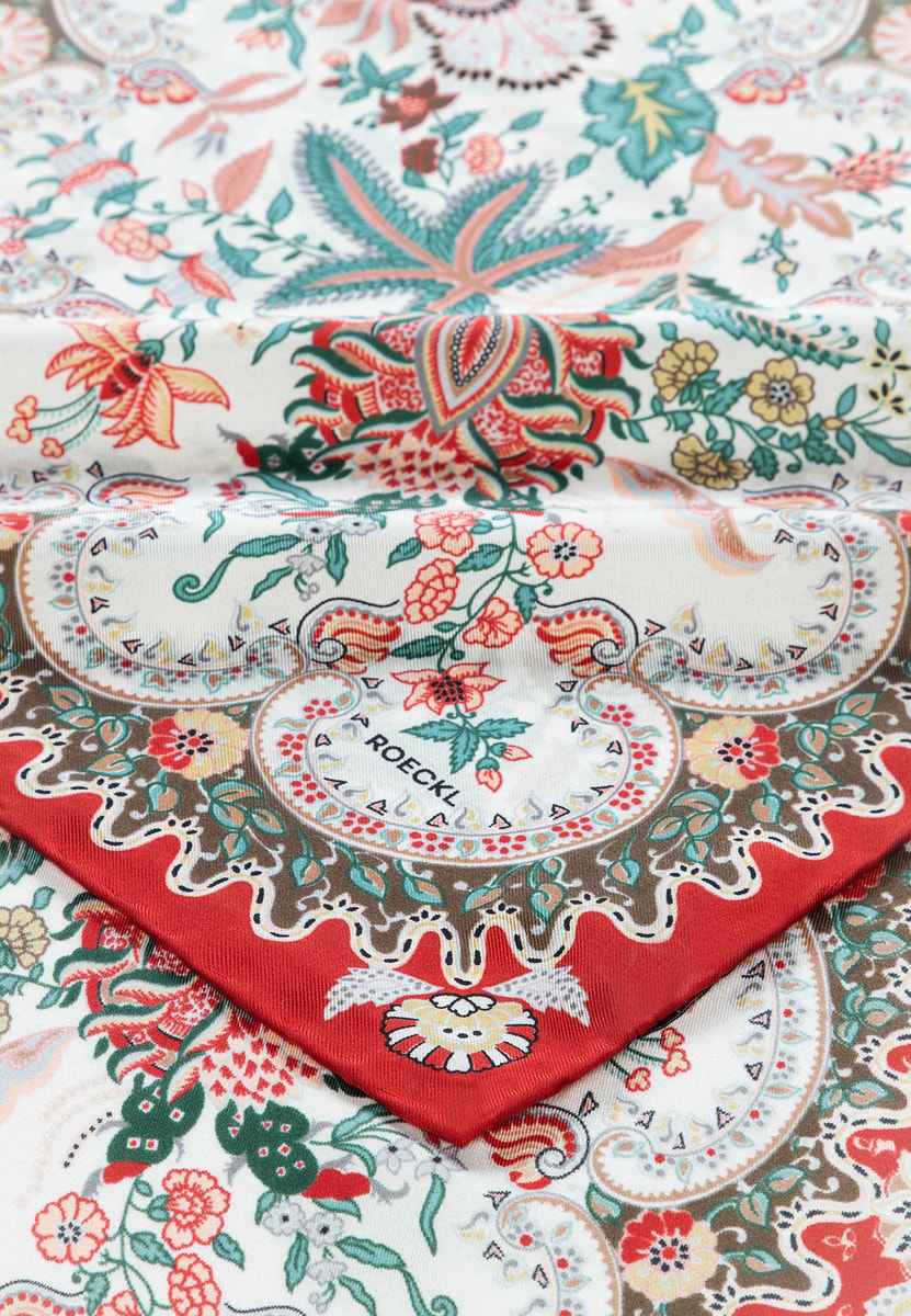 Fior di Seta 140x140  - multi red