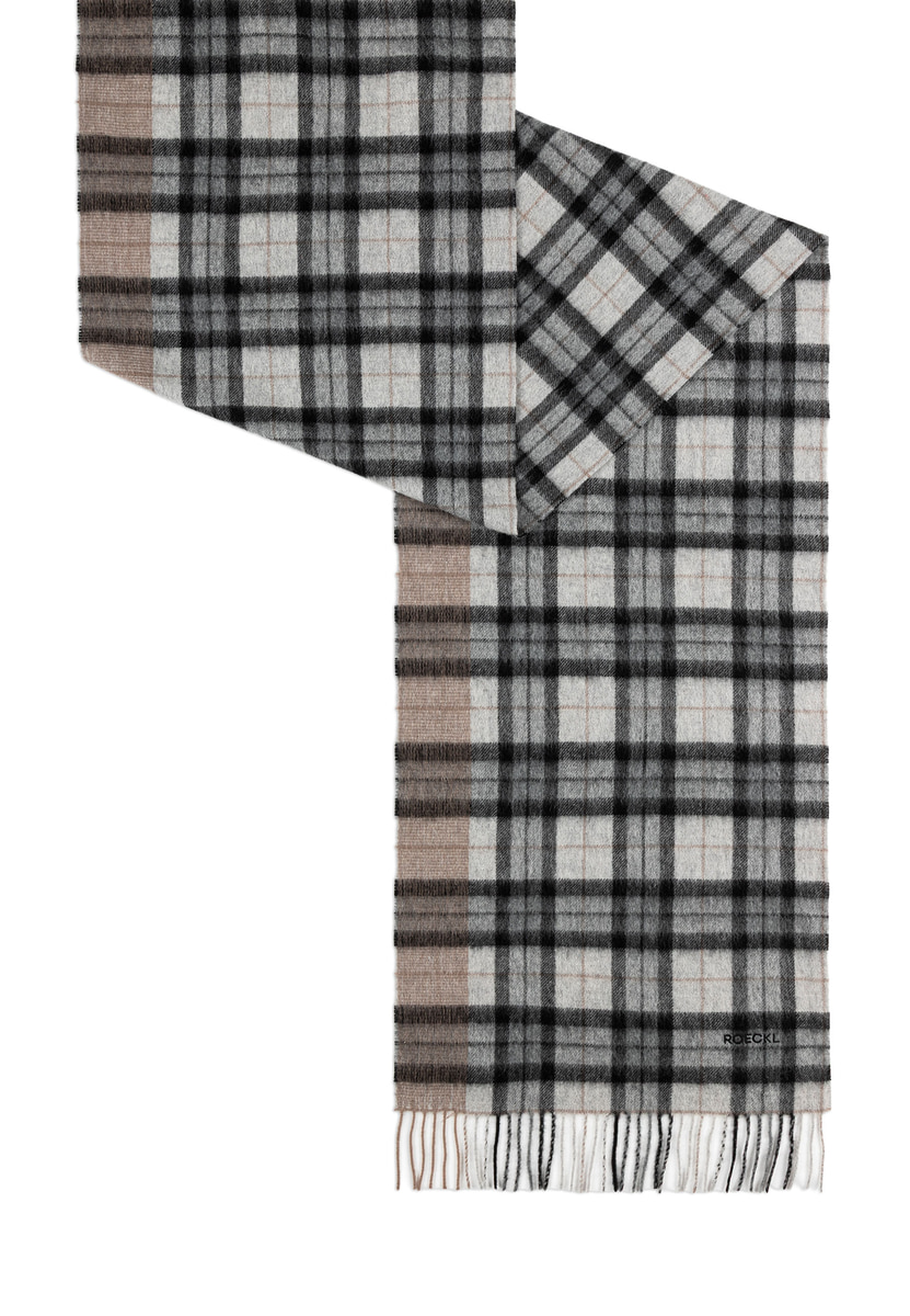 Stripe Tartan 40x180 - black/grey