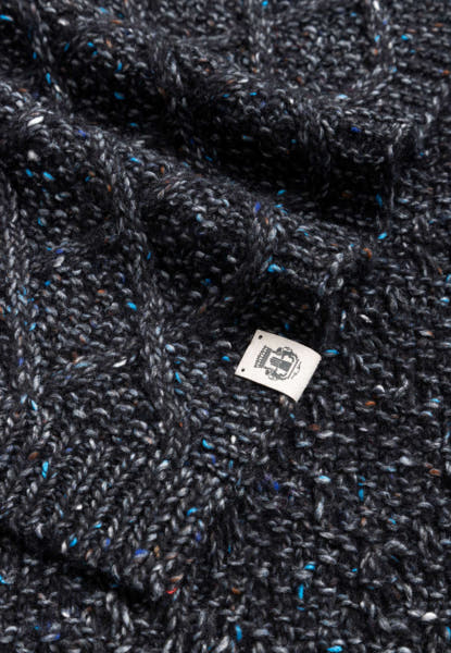 Winter Tweed Schal 35x180 - black