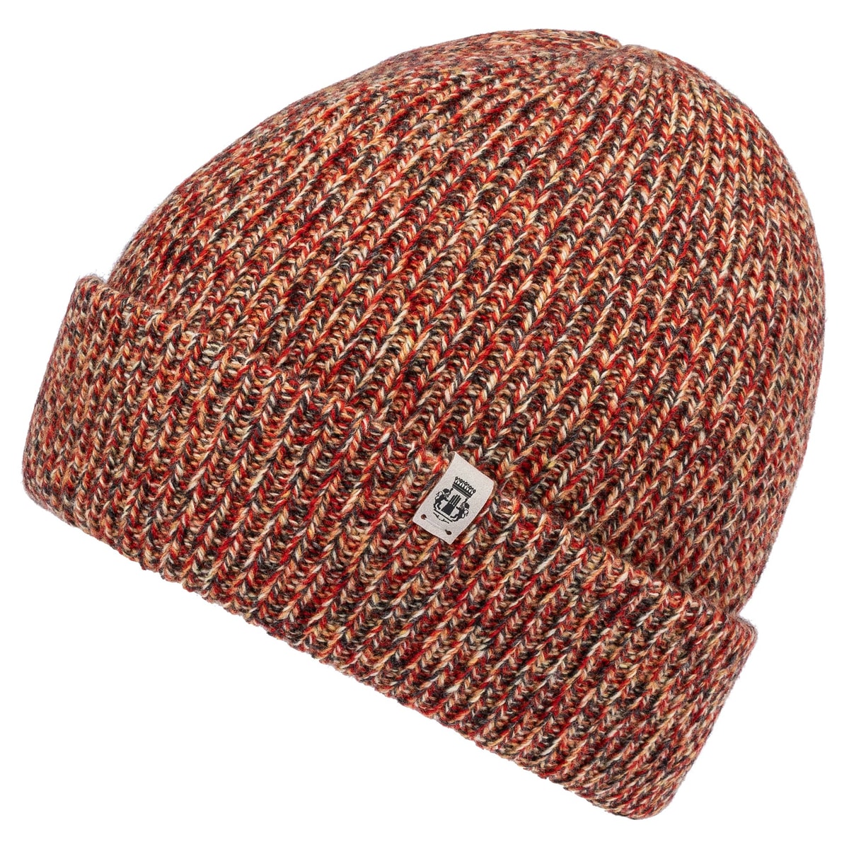 Mouliné Rib Mütze - multi red