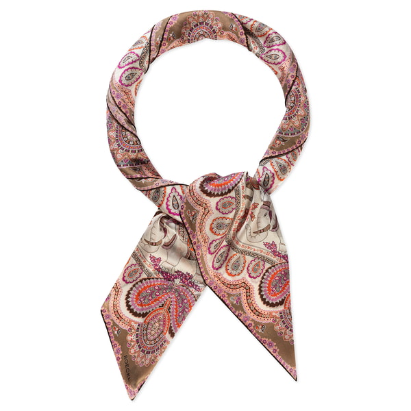 Elephant Parade Silk 140x140 - rose/beige