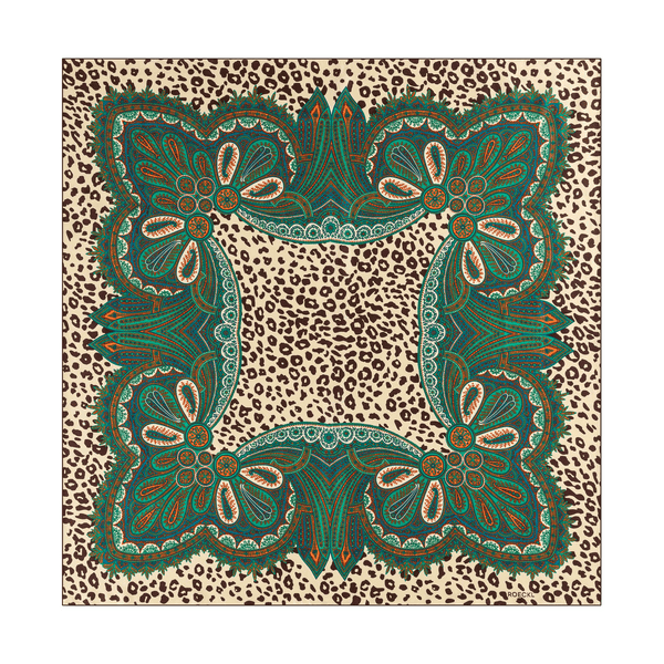 Wild Frame 90x90 - multi green