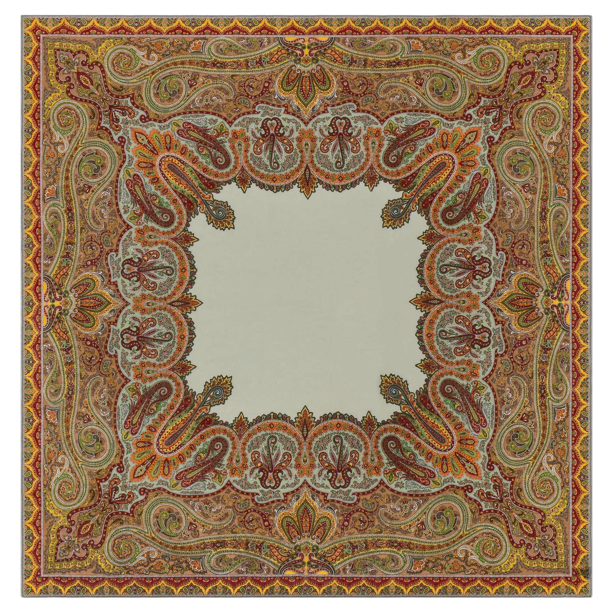 Enchanted Paisley 140x140 - multi khaki