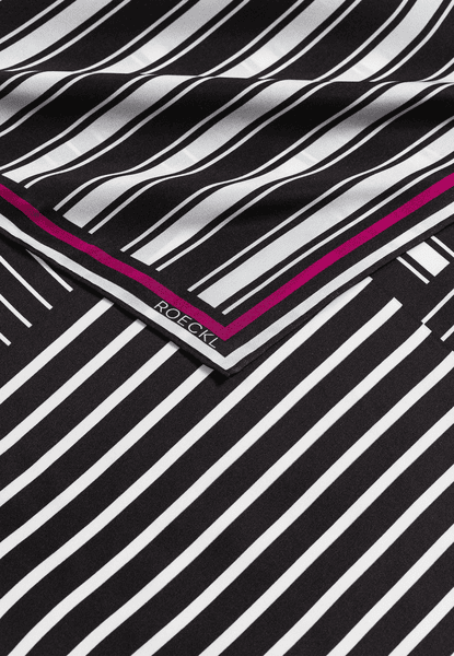Coloured Stripes 53x53 - black