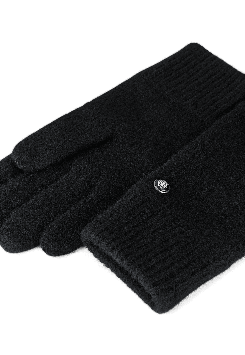Walkhandschuh mit Kaschmir - black