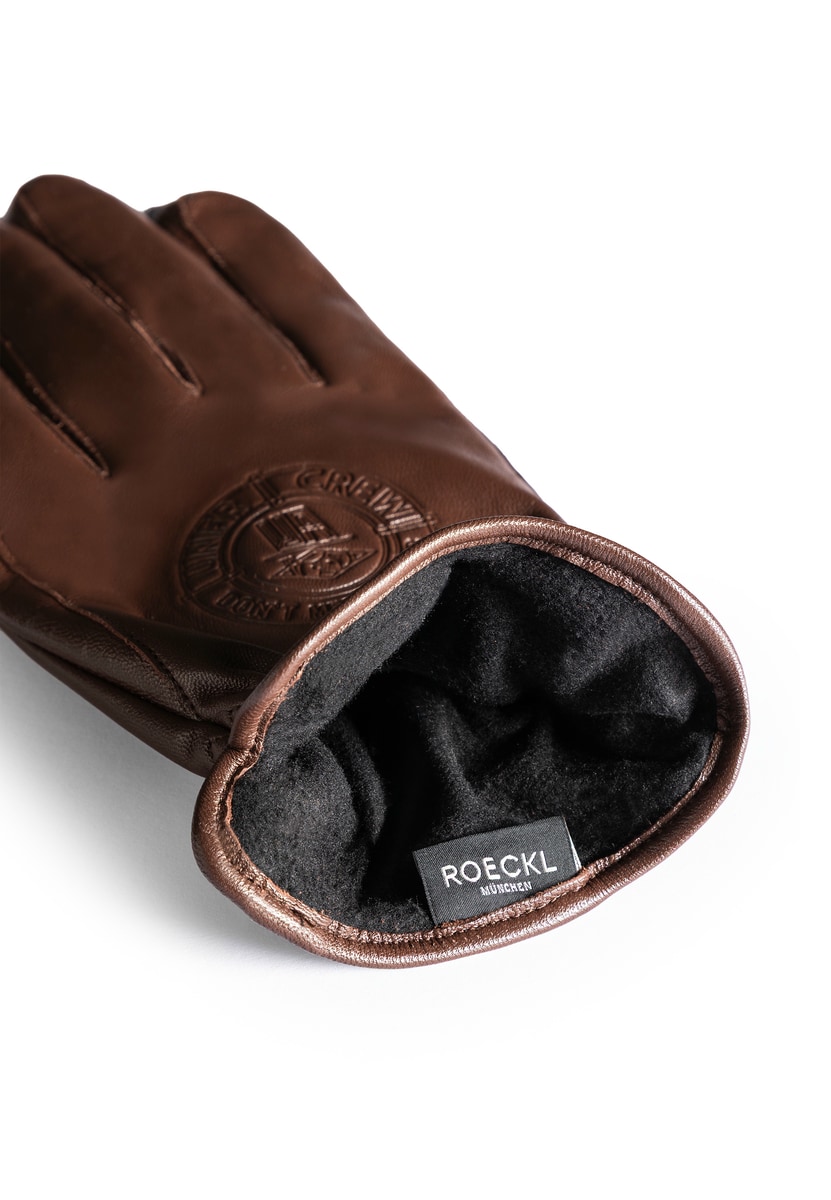 ROECKL x Unfair Athletics Lederhandschuhe - coffee