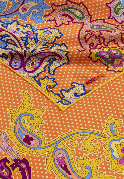 Paisley Illusion 53x53 - orange