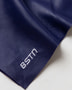 BSTN leather foulard 52 x 52 - cobalt