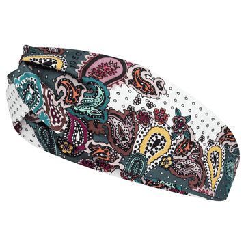Hairband Paisley - multi petrol