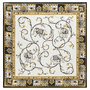 Elephant Garden 53x53 - white/black