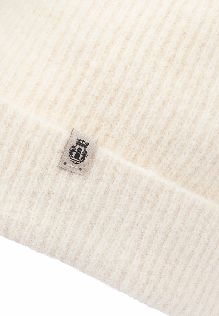 Snow Time Umschlagmuetze - woolwhite