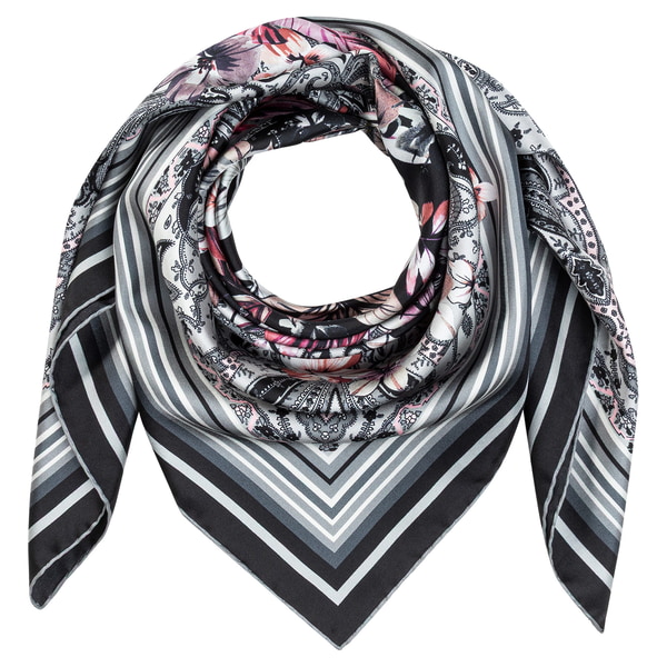 The Art of Flowers 90x90  - multi black