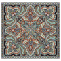 Aesthetic Paisley 140x140  - black/red