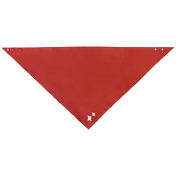 BSTN leather foulard 52 x 52 - tomato red