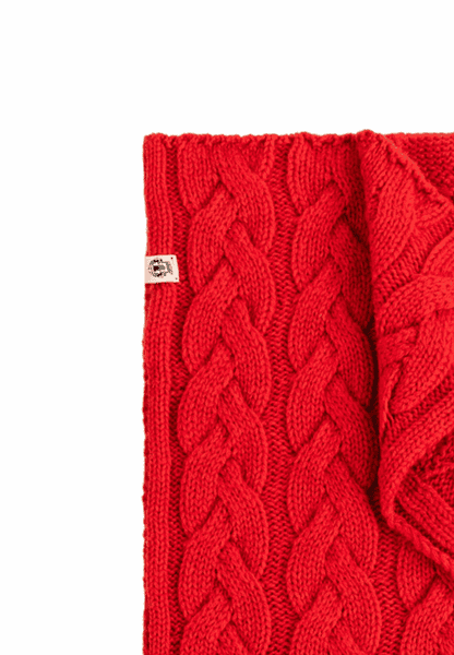 Braided Cashmere Schal 30x180 - rose hip