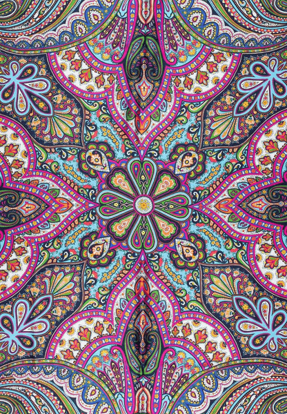 Aesthetic Paisley 140x140 - multi royal