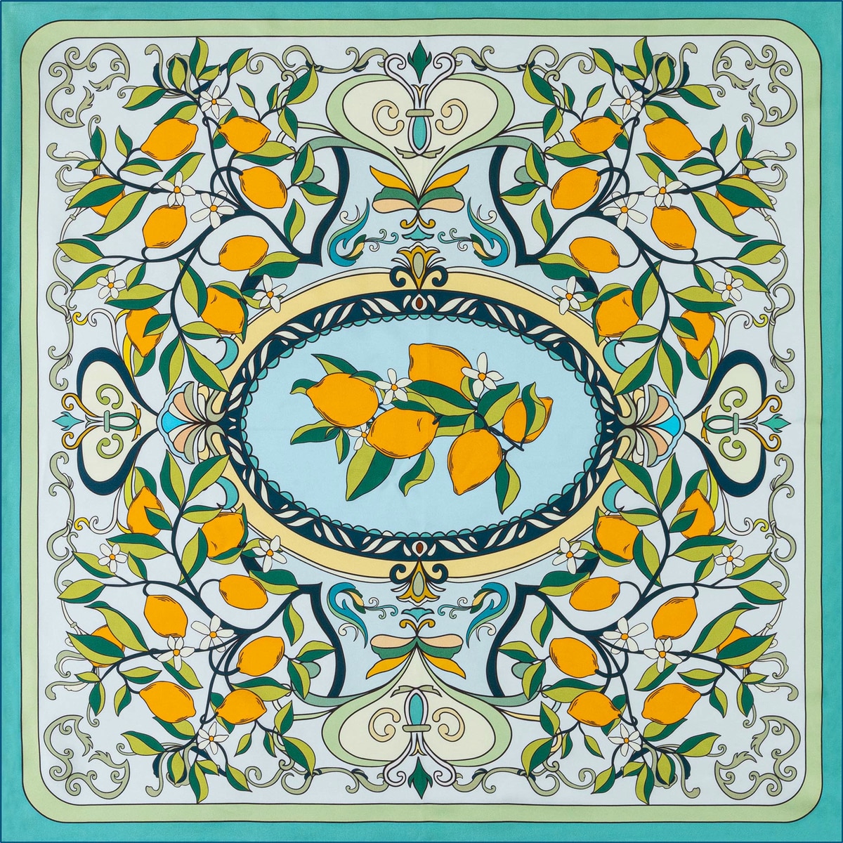 Citrus Garden 64x64  - orange/lime