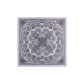 Fine Paisley 53x53  - multi pastel