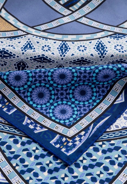 Kaleidoskope 53x53 - indigo/blue