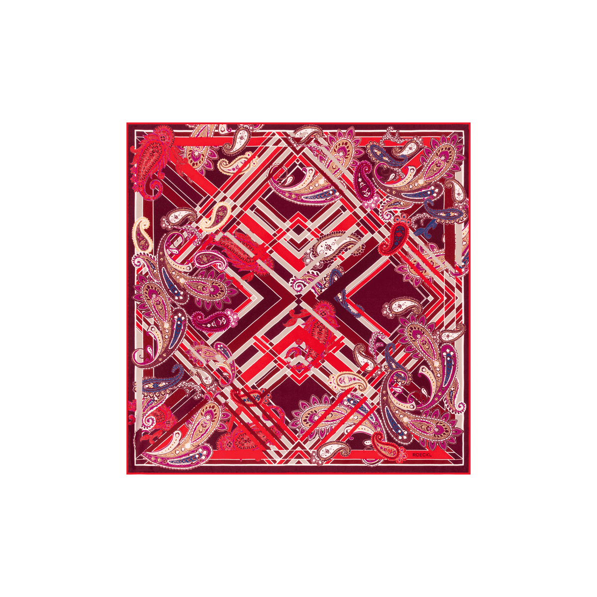 Check Paisley 53X53 - multi red