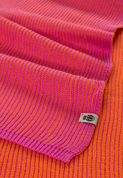 Two Tone Rib Schal 30x180 - pink