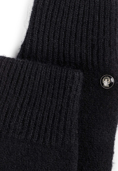 Walkhandschuhe Lederinnenhand - black