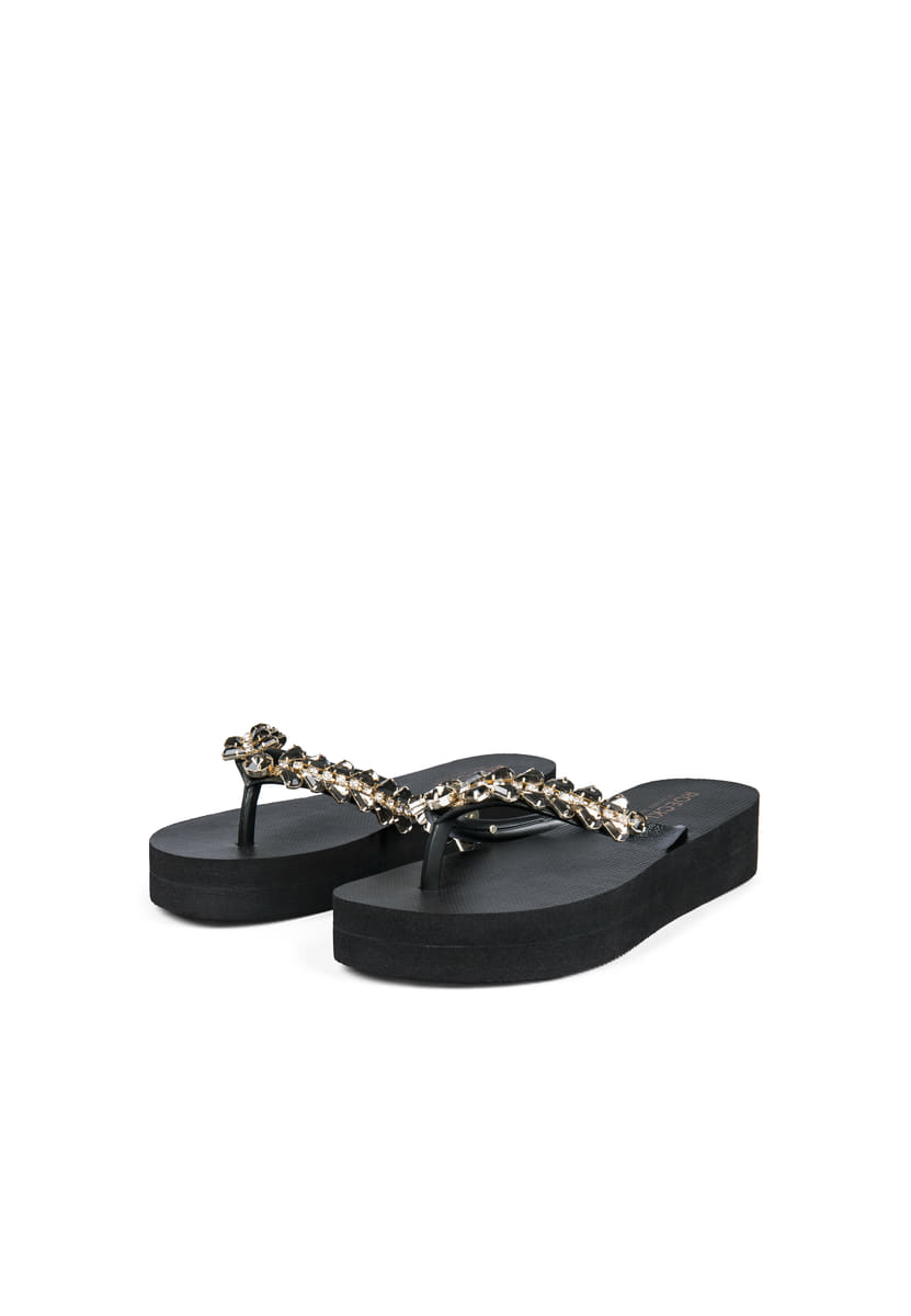 Brillant Summer Zehensandalen - black