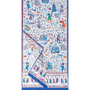 Aegyptische Leute 45x170 - multi cobalt
