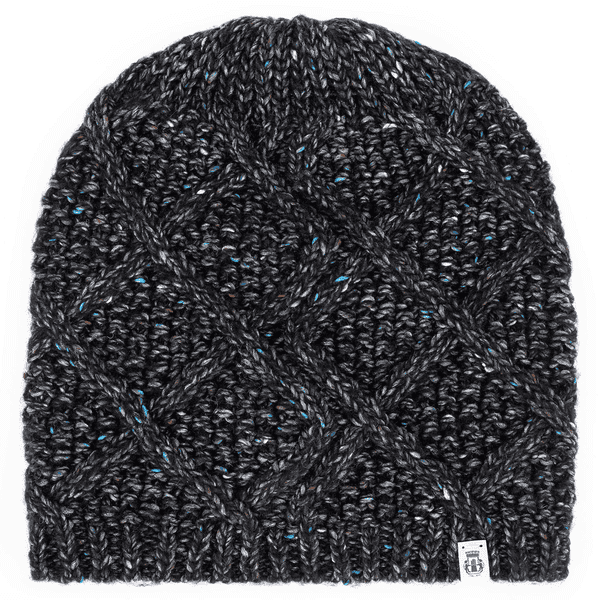 Winter Tweed Beanie  - black