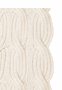 Braided Rip Schal 30x180 - creme