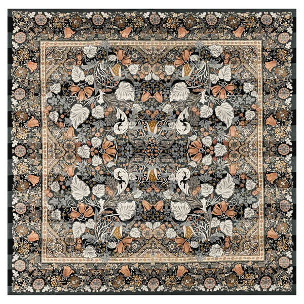 Autumn Leaves 140x140 - multi rose