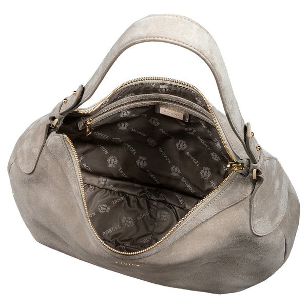 Liberty Schultertasche medium Veloursleder - earth