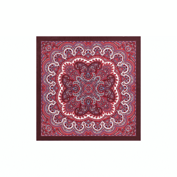 Young Paisley 53x53 - multi scarlet