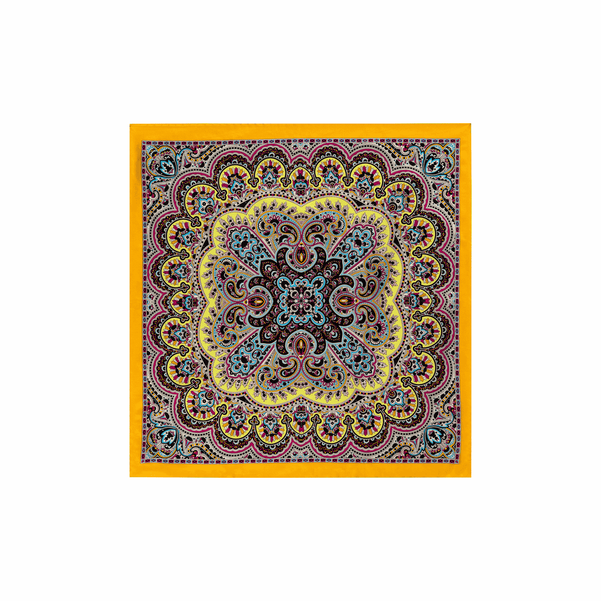 Young Paisley 53 x 53 - black/orange