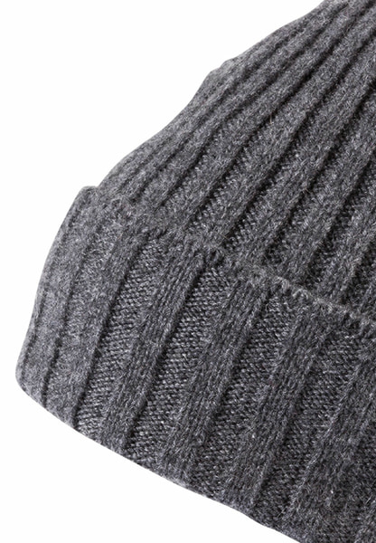 Business Cashmere Muetze mit Umschlag - flanell