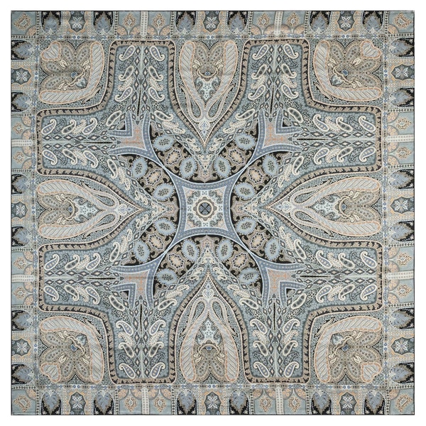 Secret Garden 140x140  - multi grey