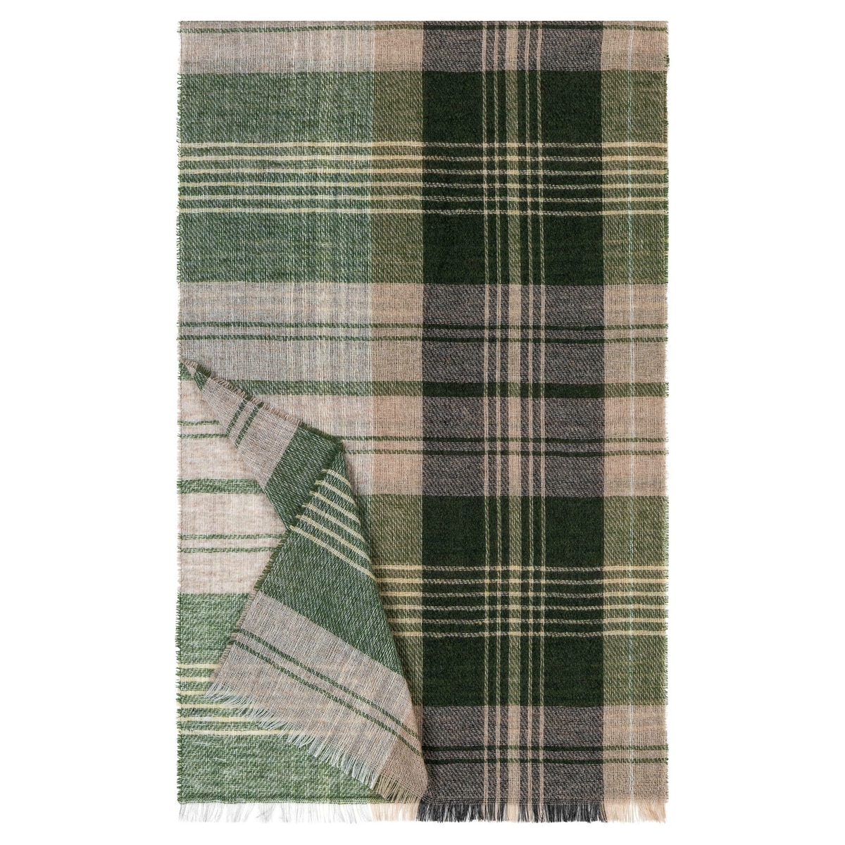 Glencheck 55x180 - multi khaki