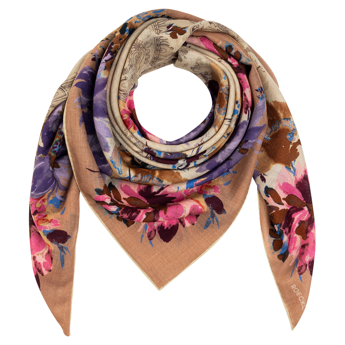 Blooming Harmony 100x100 - multi taupe