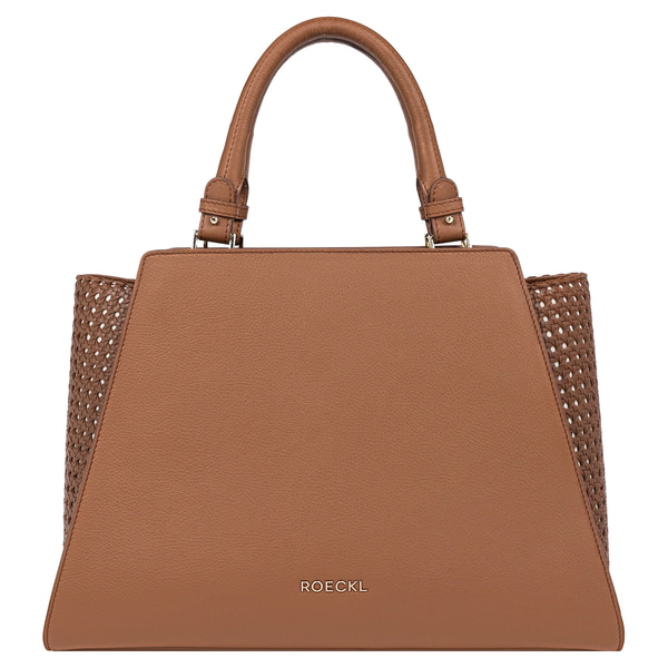Annabelle Handbag Weaving Handtasche - cognac