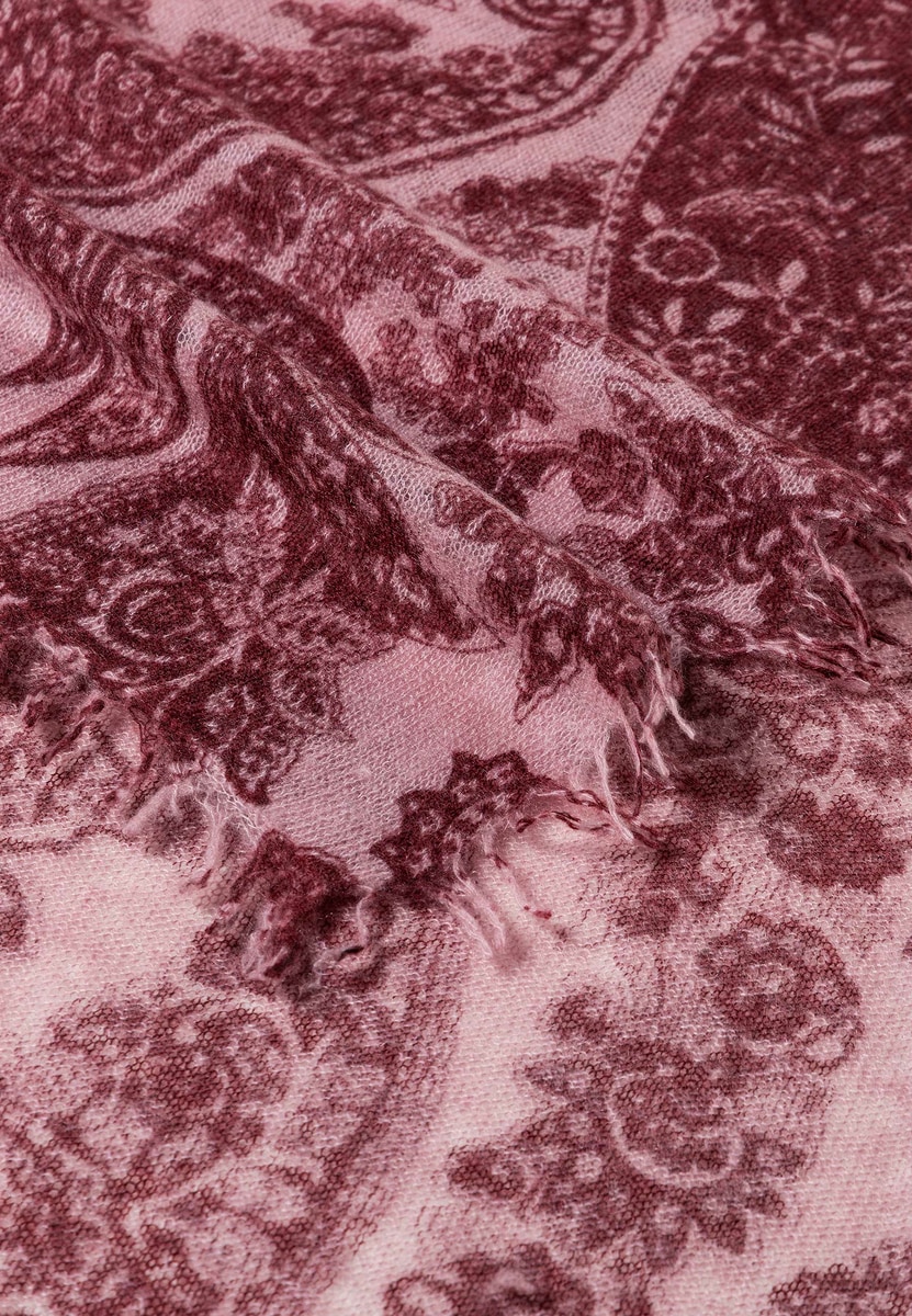 Soft Paisley 70x180  - mulberry