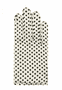 Polka Dots Maske & Handschuh Set - creme black