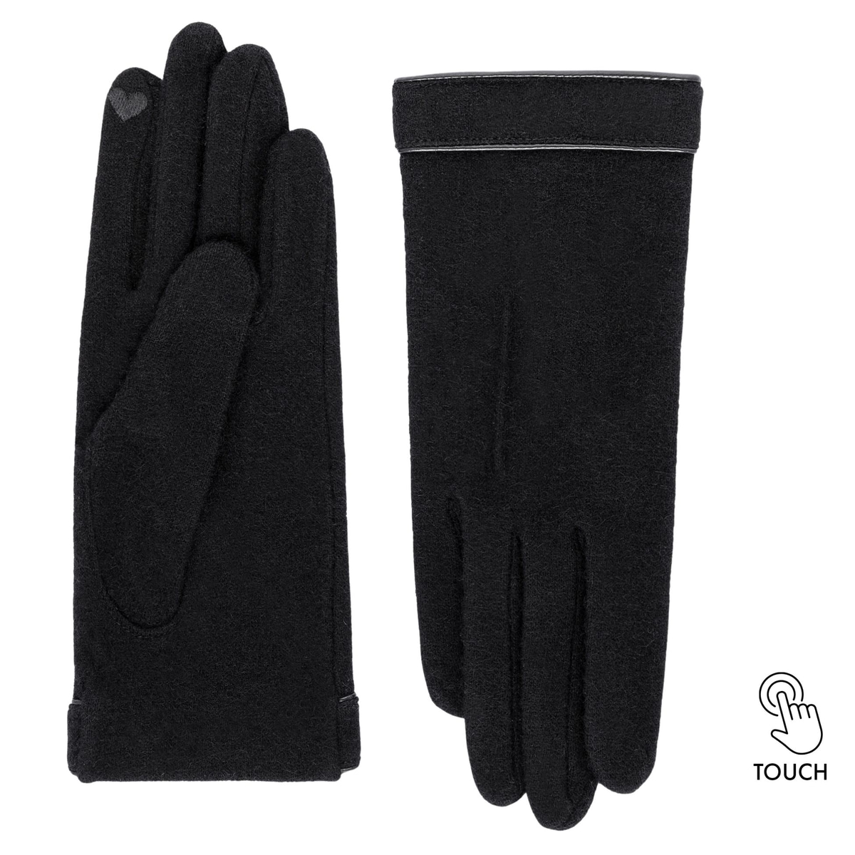 Leather Piping Touch - black