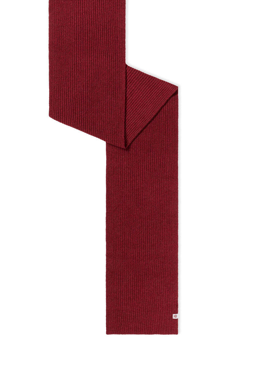 Klassischer Strickschal - red