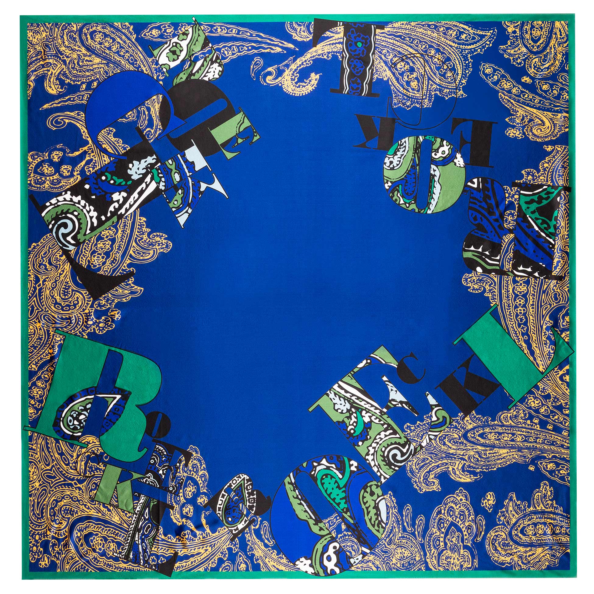 Modern Lettering 130x130 - multi royal