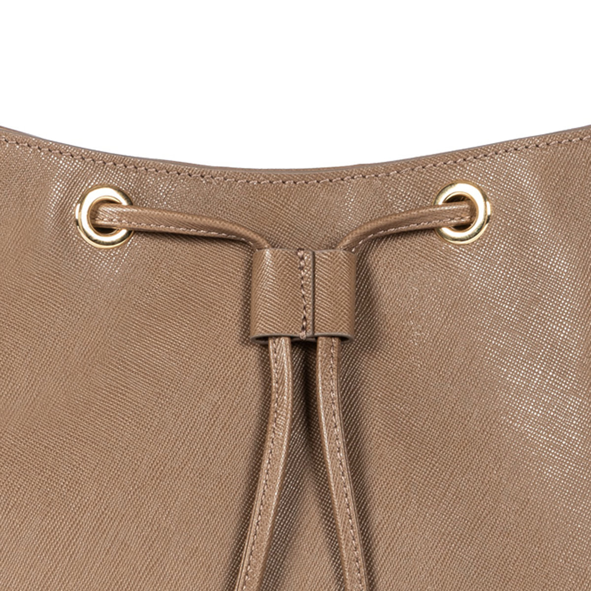 Pitti Saffiano shoulder bag medium - taupe