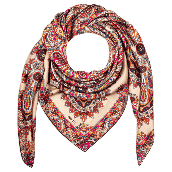 Aesthetic Paisley 140x140 - multi red