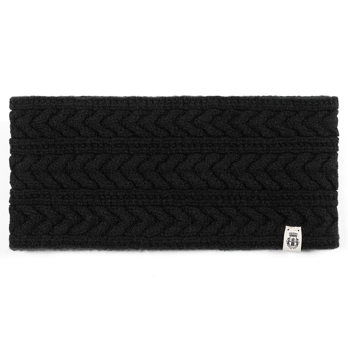 Cashmere Twist Stirnband  - black
