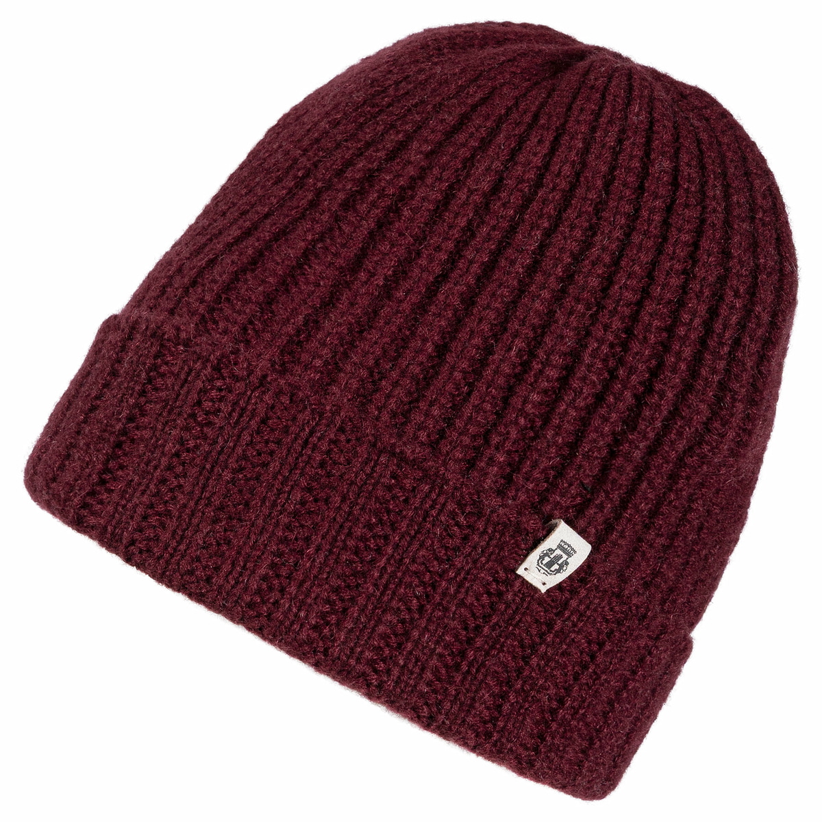 Pure Cashmere Umschlagmuetze - mulberry