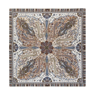 Paisley Mirage 90x90  - multi beige