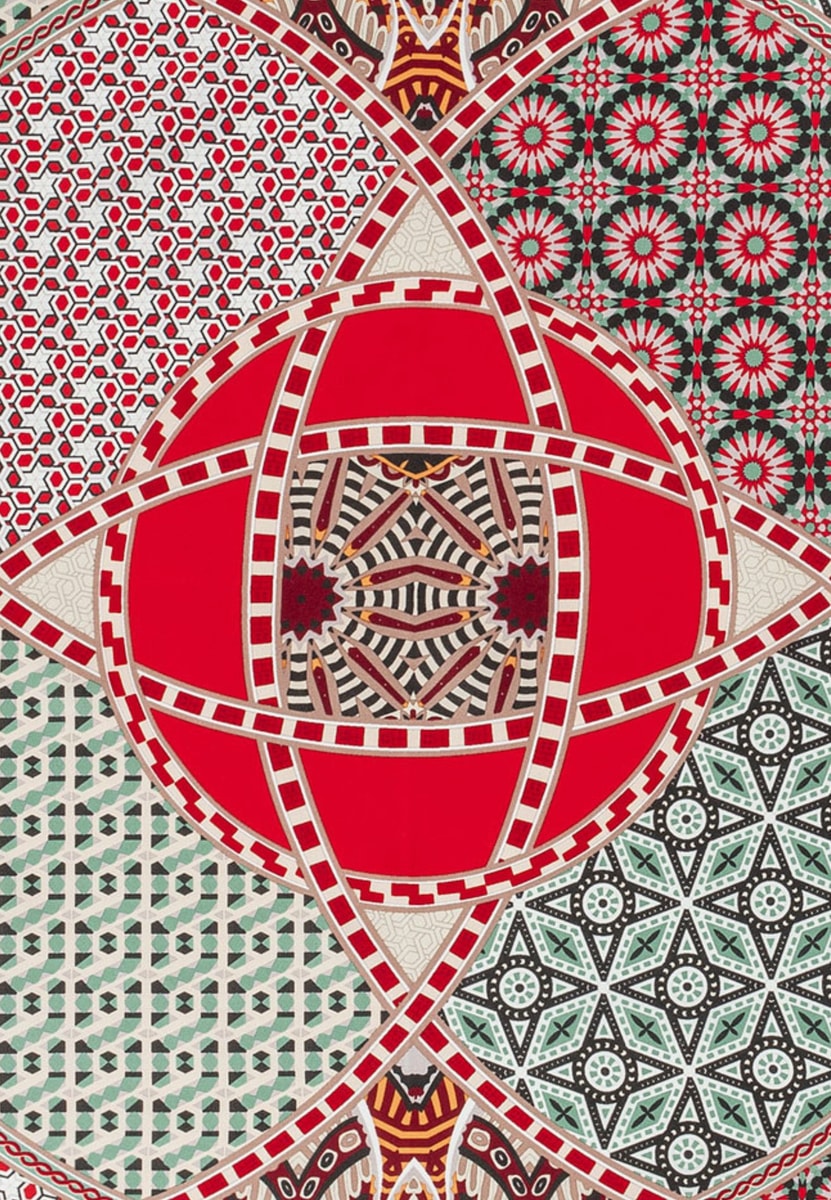 Kaleidoskope 53x53 - multi red